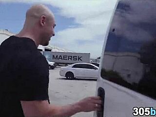 Amateur teen gets picked up for money in public