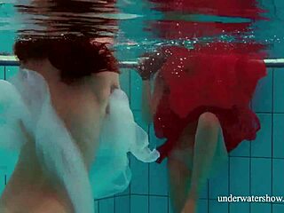 Bikini babes get wet and wild in the pool