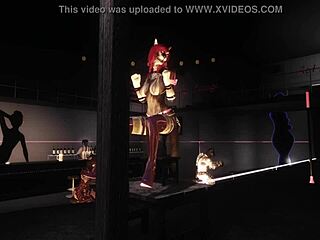 HD video of Ryos' furry dildo play in the Skyrim hotel
