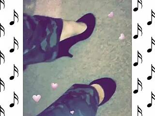 Leg fetish and foot worship in military uniform