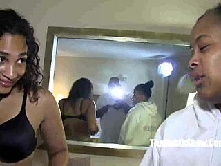 African American amateurs explore lesbian fantasies with big cock