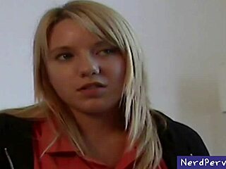 Gonzo-style teen sex with a need for money