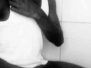 Ebony teen pleasures herself with big black cock