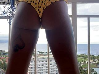Voyeur captures footage of nelly's bikini being worshipped
