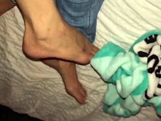 she moans as he fingers her wet pussy deeply, building up to an intense climax.