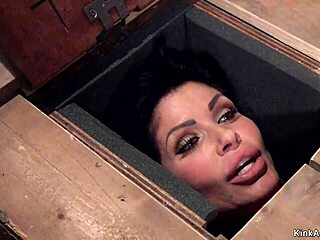 huge tits milf slave performs deepthroat on big cock