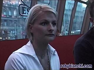 Watch Budapest Part 03! Roby Bianchi Directs Blonde Anal Action!