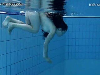 Umora Bajankina enjoys a relaxing underwater bath