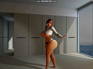 woman grooves to afro beats in animated style