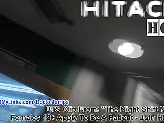 HD video of a hot nurse's natural tits