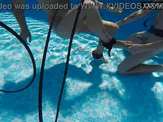 hardcore underwater pounding of petite hungarian babe with wild blowjob and cumshot finish