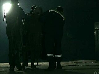 barrel girl submits to master in kinky bdsm humiliation