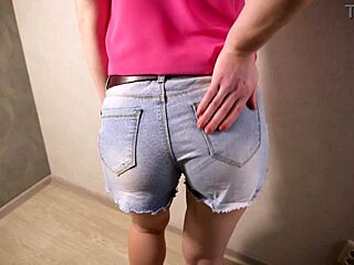hey those tight jean shorts show off your panty line so teasingly sexy with that ass fetish