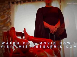 April and ebony rose in bondage threesome. Mistress toys and assfucking for milf dominatrix.