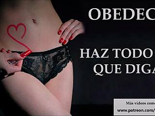 Obedience and follow my micromasturbation Spanish jerk off instruction