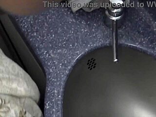 Alexis Cherry, a beautiful Czech, gives a blowjob and has sex in an airplane restroom