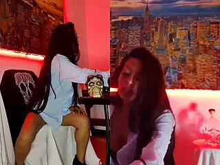 Watch intense perreo dancing with Karol G and Alicia Keys. Want to cum with me?