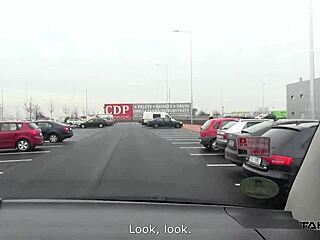 does this blonde whore want a fake taxi ride?