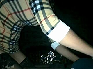 Wife Sucks Husband and Friend in Thong