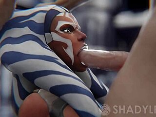 Lady Tano delivers a steamy blowjob in 3D cartoon action.