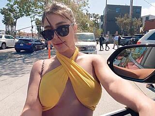 Tru Kait's big booty gets fucked in the Lambo.