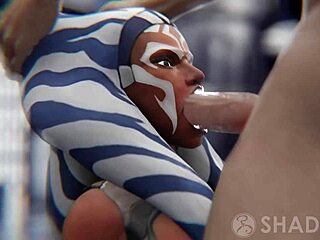 Lady Tano delivers a steamy blowjob in 3D cartoon action.