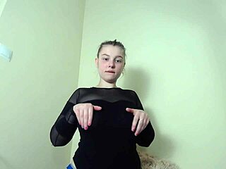 Blonde Amateur Twerks And Sucks Huge Dildo With Big Tits