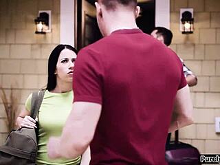 GF Shocked! Traded for Wild Sex with BF in Crazy Deepthroat!