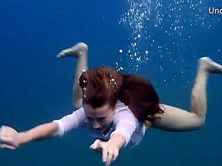 Tenerife Babe Swims Naked Underwater