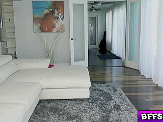 Stunning Teen 18+S Tribbing Pussy On Sofa With Orgasms