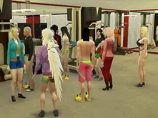 Naruto Hentai Ep 118 Orgy: Couples Fuck Anal Oral Cum Inside