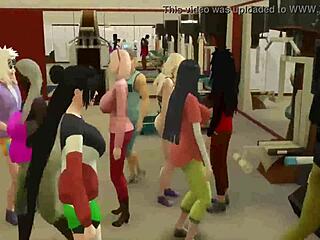 Naruto Hentai Ep 118 Orgy: Couples Fuck Anal Oral Cum Inside