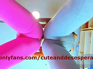 isabela and valery dance showing thick camel toes and tight wet pussies