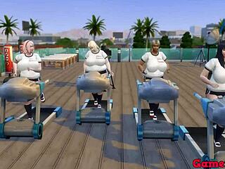 Boruto fucks his mamas with anal and oral, cumming on face and tits!