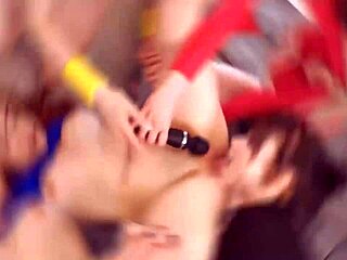 three russian teen sluts in a hot lesbian threesome