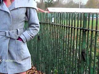 Dark beauty Chloe Lovette's outdoor nudity and masturbation