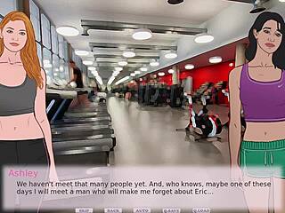 Erotic game featuring a naughty girl and her seductive moves