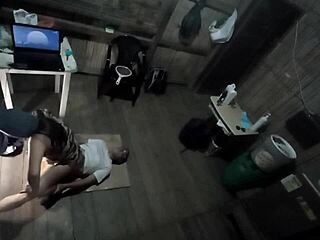 Military Stepsister Fucks On Floor After Vacation