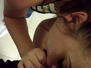 taylor rose enjoys playful moments in the bathroom