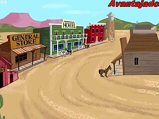 gay cartoon of the sheriff in a fun drawing