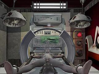 I couldn't resist when my stepsister came into my room; I had to fuck her with toys in her pussy and ass