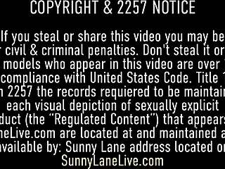 sunny lane drains my hard dick underwater