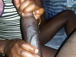 I experienced a big black Kenyan dick handjob and cumshot.