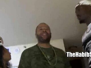 queen blue teases with her big black cock