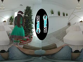 Vina Sky说：圣诞礼物就是VR硬核POV口交内射