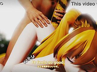 MMD 3D video of a slutty tiger girl