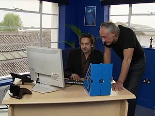 Hot milf babes ride cocks in cowgirl foursome on sofa.