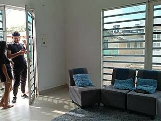 llega el domiciliario y pago con sexo al aire libre