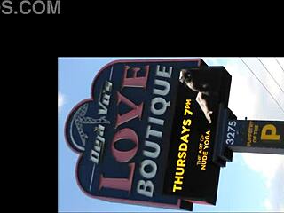 Tasia's First Billboard for Naked Yoga BDSM Slave!