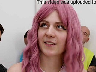 Rebel Rhyder in wild 8on1 fisting, DAP, gapes, pee drink, squirt, and cum swallow.